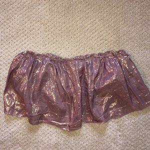 URBAN OUTFITTERS shiny tube top blouse